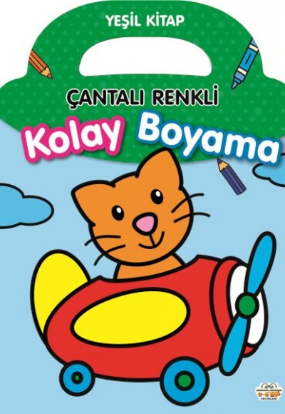 Çantalı Renkli Kolay Boyama- Yeşil Kitap Çantalı Renkli Kolay Boyama- Yeşil Kitap