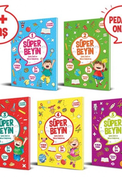 Süper Beyin Sersi (5+ Yaş) - 5 Kitap Takım Süper Beyin Sersi (5+ Yaş) - 5 Kitap Takım