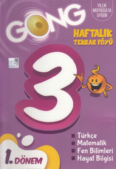 Gong 3. Sınıf 1. Dönem Haftalık Tekrar Föyü