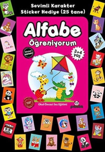 Stickerlı 3+4 Yaş Alfabe Öğreniyorum Stickerlı 3+4 Yaş Alfabe Öğreniyorum