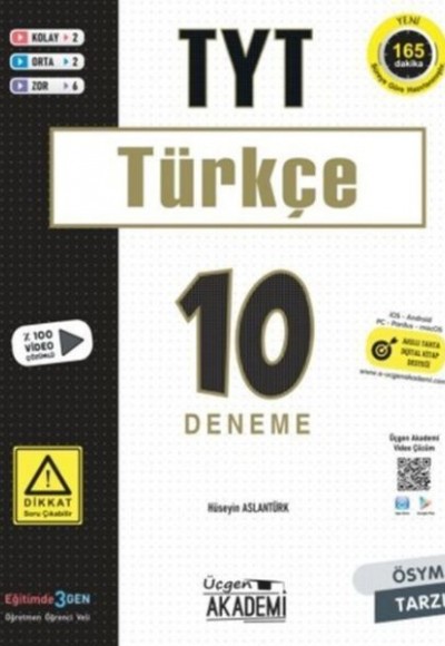 Üçgen Akademi TYT Türkçe 10 lu Deneme Sınavı Üçgen Akademi TYT Türkçe 10 lu Deneme Sınavı
