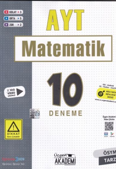 Üçgen Akademi AYT Matematik 10 lu Deneme Sınavı Üçgen Akademi AYT Matematik 10 lu Deneme Sınavı