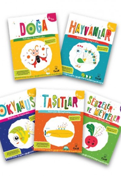 Noktaları Birleştirelim Serisi 4 Yaş (5 Kitap)