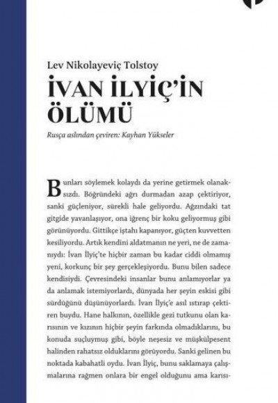 İvan İlyiçin Ölümü İvan İlyiçin Ölümü