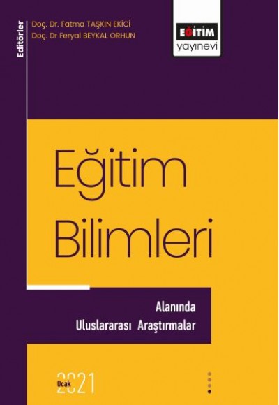 Eğitim Bilimleri Alanında Uluslararası Araştırmalar 1 Eğitim Bilimleri Alanında Uluslararası Araştırmalar 1