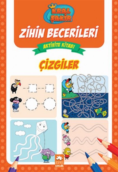 Çizgiler - Kral Şakir Zihin Becerileri Aktivite Kitabı Çizgiler - Kral Şakir Zihin Becerileri Aktivite Kitabı