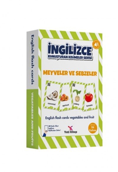 İngilizce Kelime Kartları - Meyveler ve Sebzeler İngilizce Kelime Kartları - Meyveler ve Sebzeler
