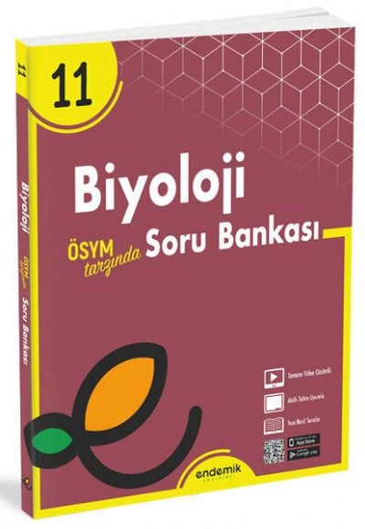 Endemik 11.Sınıf Biyoloji Soru Bankası Endemik 11.Sınıf Biyoloji Soru Bankası