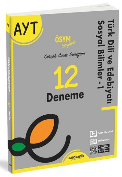 Endemik AYT Türk Dili ve Edebiyatı Sosyal Bilimler 12 Deneme Sınavı Endemik AYT Türk Dili ve Edebiyatı Sosyal Bilimler 12 Deneme Sınavı