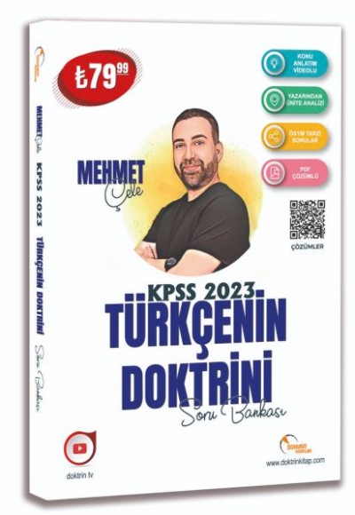 Doktrin Yayınları 2023 KPSS Türkçenin Doktrini Çözümlü Soru Bankası Doktrin Yayınları 2023 KPSS Türkçenin Doktrini Çözümlü Soru Bankası