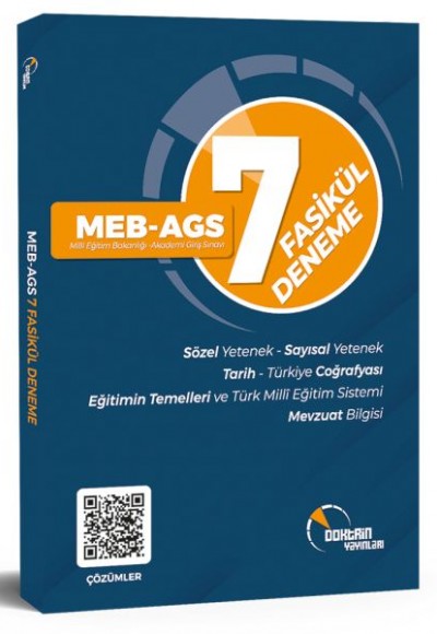 Doktrin Yayınları MEB AGS 7 li Deneme Sınavı Doktrin Yayınları MEB AGS 7 li Deneme Sınavı
