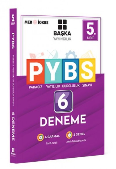 Başka Yayıncılık 2022 5. Sınıf PYBS 6 Deneme Başka Yayıncılık 2022 5. Sınıf PYBS 6 Deneme
