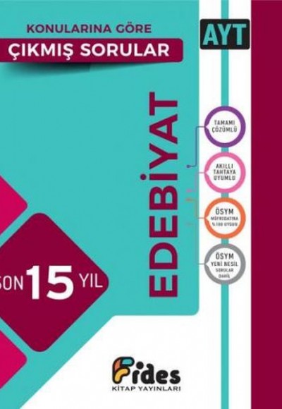 Fides AYT Edebiyat Son 15 Yıl Konularına Göre Çıkmış Sorular Fides AYT Edebiyat Son 15 Yıl Konularına Göre Çıkmış Sorular