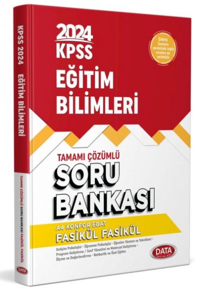 Data 2024 Kpss Eğitim Bilimleri Soru Bankası Fasikül Fasikül