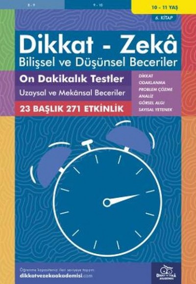 On Dakikalık Testler - Uzaysal ve Mekansal Beceriler (10 - 11 Yaş) - Dikkat Zeka On Dakikalık Testler - Uzaysal ve Mekansal Beceriler (10 - 11 Yaş) - Dikkat Zeka
