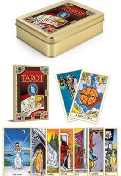 Tarot (Metal Kutulu) 78 Kart ve Açıklama Kitabı Tarot (Metal Kutulu) 78 Kart ve Açıklama Kitabı