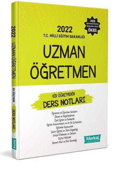 Markaj 2022 Uzman Öğretmen Bir Öğretmenin Ders Notları