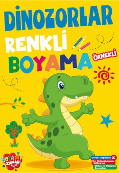 Renkli Boyama Dinozorlar Renkli Boyama Dinozorlar