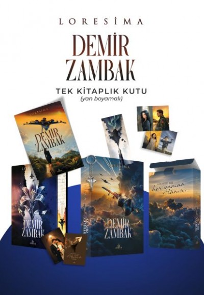 Demir Zambak 1 - Tek Kitaplık Kutu Yan Boyamalı Demir Zambak 1 - Tek Kitaplık Kutu Yan Boyamalı