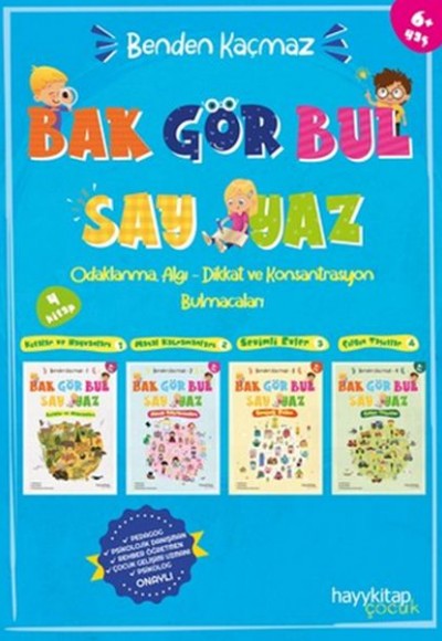 Benden Kaçmaz 4’lü Set - Odaklanma, Algı-Dikkat ve Konsantrasyon Bulmacaları Benden Kaçmaz 4’lü Set - Odaklanma, Algı-Dikkat ve Konsantrasyon Bulmacaları
