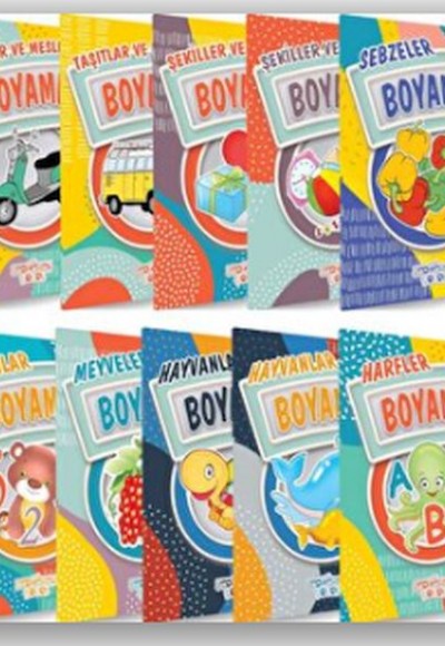 Boyama Kitapları (10 Kitap Takım) Boyama Kitapları (10 Kitap Takım)