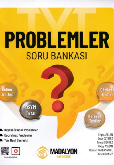 Madalyon TYT Problemler Soru Bankası Madalyon TYT Problemler Soru Bankası