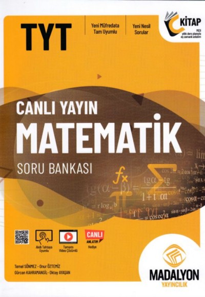 Madalyon TYT Canlı Yayın Matematik Soru Bankası Madalyon TYT Canlı Yayın Matematik Soru Bankası