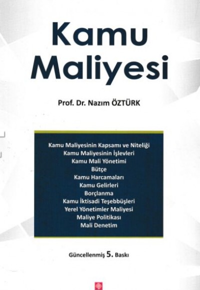 Kamu Maliyesi (Nazım Öztürk) Kamu Maliyesi (Nazım Öztürk)