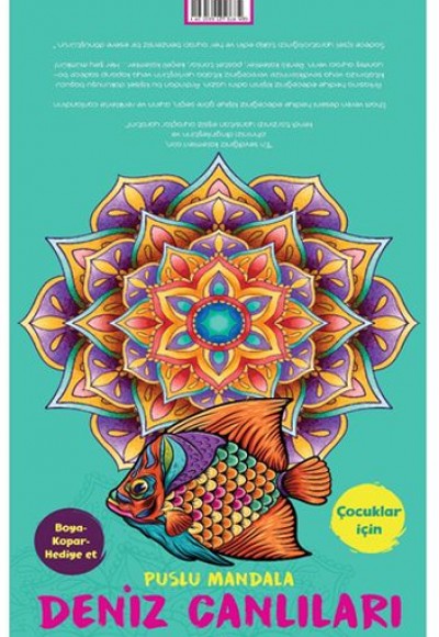 Puslu Mandala - Deniz Canlıları (Boya-Kopar-Hediye Et) Puslu Mandala - Deniz Canlıları (Boya-Kopar-Hediye Et)