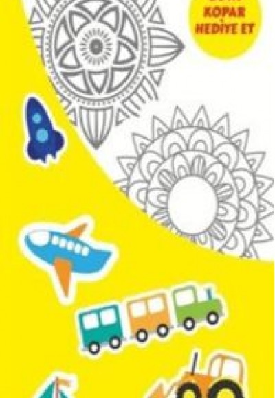 Puslu Mandala Çocuk Ayraç - Taşıtlar Puslu Mandala Çocuk Ayraç - Taşıtlar