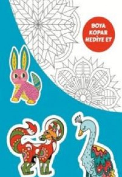 Puslu Mandala Çocuk Ayraç - Hayvanlar Puslu Mandala Çocuk Ayraç - Hayvanlar