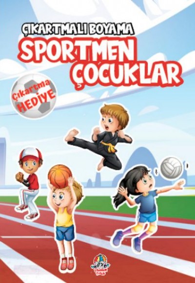 Çıkartmalı Boyama - Sportmen Çocuklar Çıkartmalı Boyama - Sportmen Çocuklar