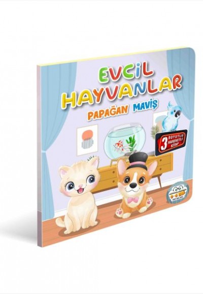 Evcil Hayvanlar Papağan Maviş 3 Boyutlu Evcil Hayvanlar Papağan Maviş 3 Boyutlu
