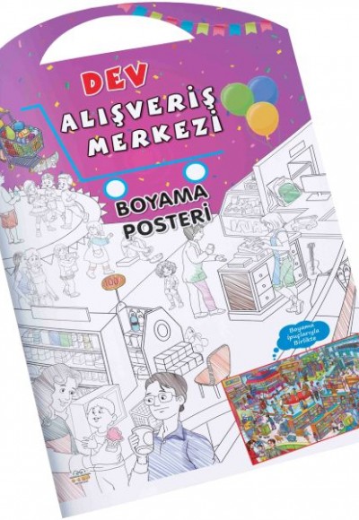 Alışveriş Merkezi Dev Boyama Posteri Alışveriş Merkezi Dev Boyama Posteri