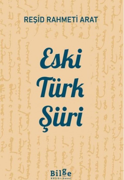Eski Türk Şiiri Eski Türk Şiiri