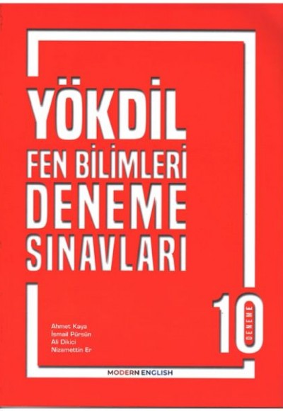 YÖKDİL Fen Bilimleri Deneme Sınavları YÖKDİL Fen Bilimleri Deneme Sınavları