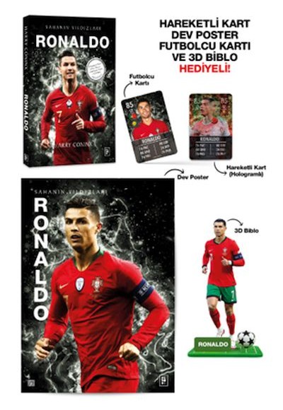 Ronaldo - Sahanın Yıldızları - 3D Biblo Hediyeli! Ronaldo - Sahanın Yıldızları - 3D Biblo Hediyeli!