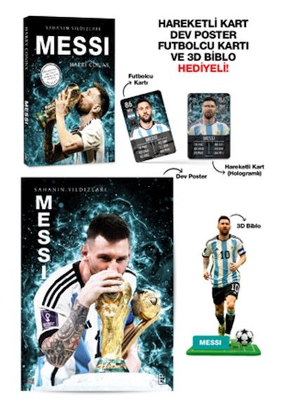 Messi - Sahanın Yıldızları - 3D Biblo Hediyeli! Messi - Sahanın Yıldızları - 3D Biblo Hediyeli!