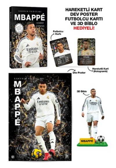 Mbappé - Sahanın Yıldızları - 3D Biblo Hediyeli! Mbappé - Sahanın Yıldızları - 3D Biblo Hediyeli!