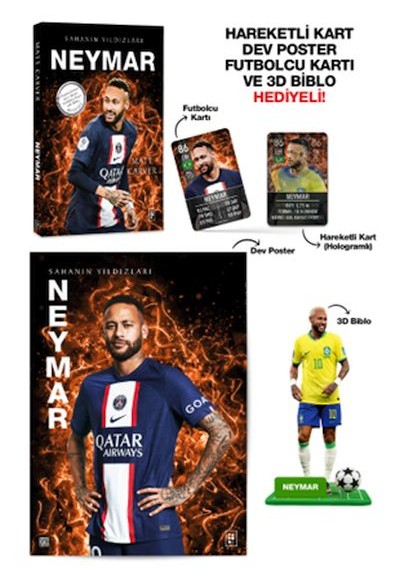 Neymar - Sahanın Yıldızları - 3D Biblo Hediyeli! Neymar - Sahanın Yıldızları - 3D Biblo Hediyeli!