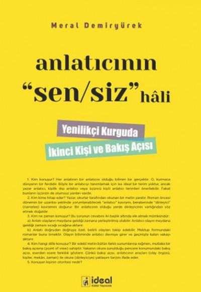 Anlatıcının Sen/Siz HAli Anlatıcının Sen/Siz HAli