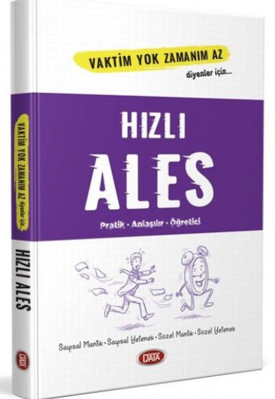 Data Hızlı ALES Vaktim Yok Zamanım Az Diyenler İçin Data Hızlı ALES Vaktim Yok Zamanım Az Diyenler İçin