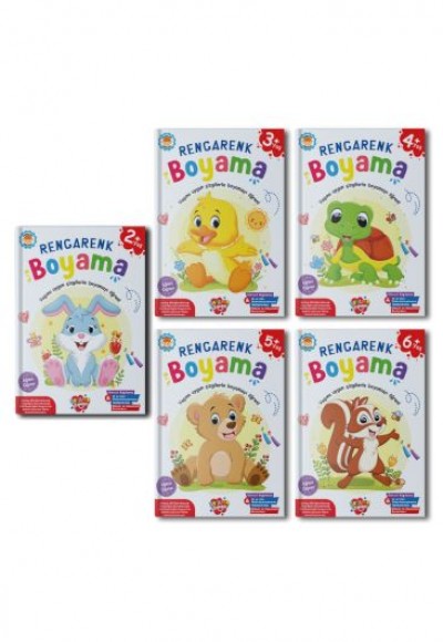Rengarenk Boyama 5 Kitap Takım Rengarenk Boyama 5 Kitap Takım