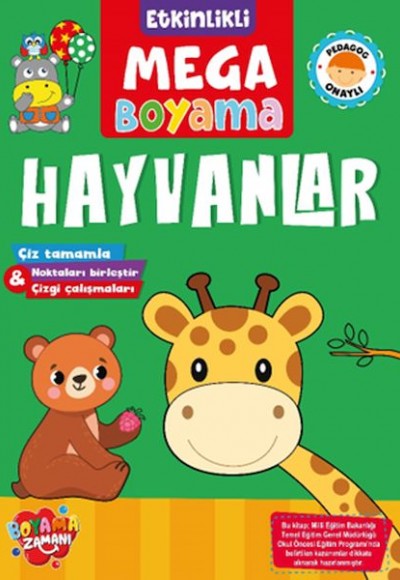 Etkinlikli Mega Boyama - Hayvanlar Etkinlikli Mega Boyama - Hayvanlar