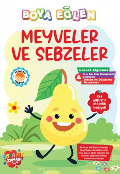 Boya Eğlen - Meyveler veSebzeler Boya Eğlen - Meyveler veSebzeler