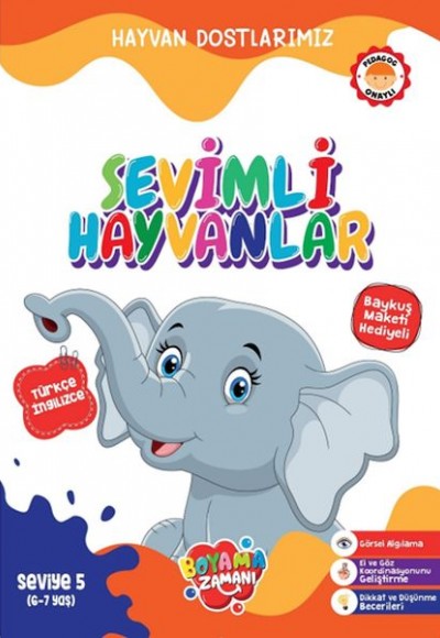 Hayvan Dostlarımız - Sevimli Hayvanlar Seviye 5 (6-7 Yaş) Hayvan Dostlarımız - Sevimli Hayvanlar Seviye 5 (6-7 Yaş)