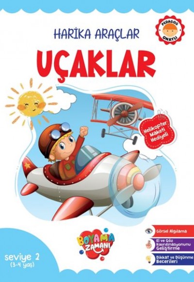 Harika Araçlar – Uçaklar Seviye 2 (3-4 Yaş) Harika Araçlar – Uçaklar Seviye 2 (3-4 Yaş)