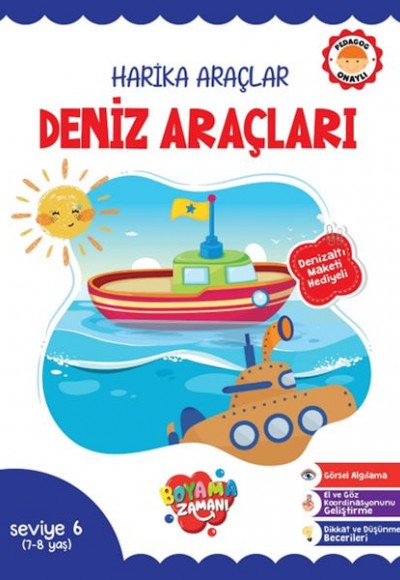 Harika Araçlar – Deniz Araçları Seviye 6 (7-8 Yaş) Harika Araçlar – Deniz Araçları Seviye 6 (7-8 Yaş)
