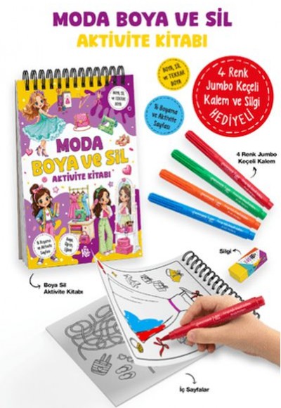Moda - Boya ve Sil Aktivite Kitabı Moda - Boya ve Sil Aktivite Kitabı