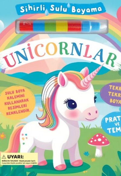 Sihirli Sulu Boyama - Unicornlar Sihirli Sulu Boyama - Unicornlar
